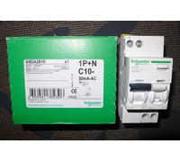 Schneider Electric – Disjoncteur différentiel Acti9 iDD40T 1P+N C 10A 6kA 30mA type AC A9DA2610