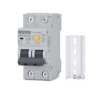 Disjoncteur différentiel 16 A 120 V CA, montage sur rail DIN, déclenchement magnéto-thermique, protection contre les fuites à la terre, 1 PN RCBO C16(16 Amp)