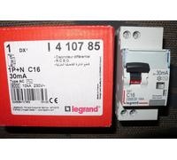 DISJONCTEUR DIFFERENTIEL 16A 30mA COURBE C TYP AC 410785 LEGRAND 16AMPERE PC10kA