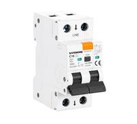 Disjoncteur Différentiel 1P+N 16A 30mA Type A - SAFEMORE RCBO/DDR, Protection Bidirectionnelle 6kA, Courbe B, Disjoncteur Différentiel Modulaire pour Rail DIN, Conforme NF C 15-100