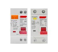 Disjoncteur différentiel 1P+N 230 V DZ30L DZ40LE EPNL DPNL avec protection contre les surintensités et courts-circuits, 6-63 A, 1 pièce(25 V)
