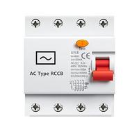 Disjoncteur différentiel 3 phases + N disjoncteur électromagnétique RCD 25A 40A 63A 1 pièces(4P 63A,30mA)