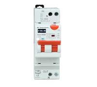 Disjoncteur différentiel 30mA type A & AC connecté Wi-Fi Tuya 9kW - Réarmement automatique - Intensité 1-40A, courant de fuite, température, sur puissance, sur/sous tension - Logs