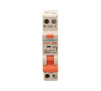 Disjoncteur Différentiel 30mA, Type AC Courbe C, 1P+N 6kA 30mA, Slim seulement 1 module DIN RCBO 1P+N C10 10A