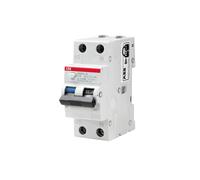 ABB DS201 LH Interrupteur Différentiel Magnéto-thermique Disjoncteur Électrique 4,5 KA 1P+N 30ma 2 Modules Classe AC (DS201LHC6AC30 16A (EX DS91LC16AC30))