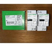 Schneider Electric Disjoncteur différentiel Acti9 iDD40T 1P+N C 16 A 30 mA Type AC 4500A/6kA