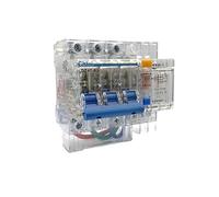 Disjoncteur différentiel automatique à courant résiduel de type C, 63 A, transparent, 5 pièces, DZ47LE-63(25 V,3P N)