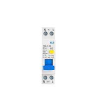 Disjoncteur différentiel différentiel 18 mm 230 V 50/60 Hz 1P+N 6 kA, protection contre les surintensités et les fuites(20A)
