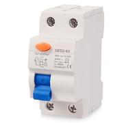 Disjoncteur différentiel : disjoncteur FI RCD 2 pôles 40 A Disjoncteur différentiel 30 mA Installation FI/LS Interrupteur automatique Disjoncteur automatique à un bouton (interrupteur FI 2 pôles 40 A)