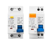 Disjoncteur différentiel DPNL 230 V 1P+N avec protection contre les surintensités et les courts-circuits