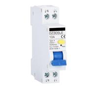 Disjoncteur Différentiel DPNL RCBO Type A 30 MA Courbe B/C RCD MCB 1P+N Protection Contre Les Fuites De Courant 10 A 16 A 20 A 32 A 40 A Calibres(B curve,16A AC220V)