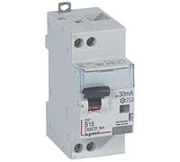 Disjoncteur différentiel DX³4500 arrivée haute et départ bas à vis U+N 230V~ - 16A typeAC 30mA - courbe B - 2 modules
