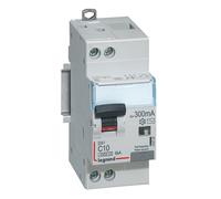 410724 Legrand Disjoncteur différentiel 10A type AC 300mA - courbe C - DX³4500 1P+N