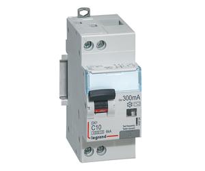 Disjoncteur différentiel DX3 4500 arrivée haute et départ bas à vis U+N 230 V~ LEGRAND 410724