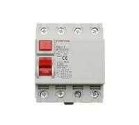 Disjoncteur différentiel électromagnétique à courant résiduel EAL-18 4P 100/300 mA Type A Interrupteur de sécurité(4p 63a,100mA)