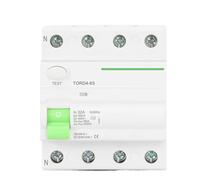 Disjoncteur Différentiel Électromagnétique De Type AC, Disjoncteur Différentiel AC 4 Pôles 16 A, 25 A, 40 A, 63 A, Différentiel 30 MA, 100 MA, 300 MA(40A)