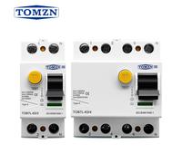 Disjoncteur différentiel électromagnétique TOMZN RCCB Type A/AC/B/F 2P 4P 40A 63A 30mA 100mA 300mA Anti-choc électrique