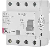 Disjoncteur différentiel ETI EFI-P4, 4 pôles, 25A, 0,5A, type A, à action instantanée