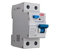 Disjoncteur différentiel + magnétothermique (RCBO) | Type AC | 1P+N 30 mA 240 V | Capacité de coupure 6 kA | Intensité 63 A