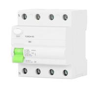 Disjoncteur différentiel monophasé (1P+N), type A 16 A 300 mA 230 V avec protection contre les fuites de courant, montage sur rail DIN pour systèmes électriques résidentiels et industriels.