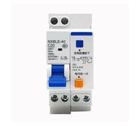 Disjoncteur différentiel NXBLE-40 RCBO 1P+N 230 V, 10 A-40 A, montage sur rail DIN, sécurité électrique domestique(40A)