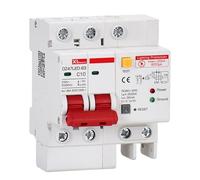 Disjoncteur différentiel SPD avec protection contre les surcharges, RCBO avec protection contre la foudre, MCB, protecteur de surtension de fuite(2P-220V 3KA,10A)