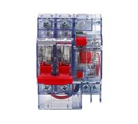 Disjoncteur différentiel triphasé 3P 32A-63A, boîtier transparent, for la sécurité électrique domestique et industrielle(1P 63A transparent)