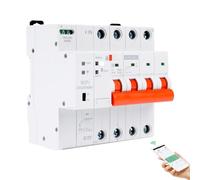 Disjoncteur différentiel wifi 63A Interrupteur wifi Compteur électrique protection contre les sous-tensions surcharges protection contre le réenclenchement tuya APP commande à distance 4P.