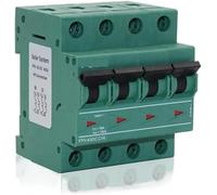 Disjoncteur Disjoncteur 4P DC Disjoncteur DC 1000V 1200V for système PV 6A 10A 16A 20A 25A 32A 40A 50A 63A FPV-63 TUV Disjoncteur(20a1200V)