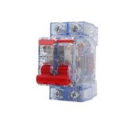 disjoncteur, Disjoncteur à air domestique transparent 2P triphasé électrique DZ47 ouverture d'air 63A protection contre les courts-circuits(1p,16A)