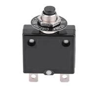 Disjoncteur, Disjoncteur à Interrupteur Thermique à Réinitialisation Manuelle, Protecteur de Surcharge de surintensité 125-250 V AC 50 V DC, Disjoncteur à Bouton-poussoir (20A)