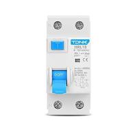 Disjoncteur Disjoncteur différentiel électromagnétique 2P 10/30/100/300 mA, type AC, interrupteur de sécurité(300mA,10A)