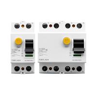 Disjoncteur Disjoncteur électromagnétique à courant résiduel RCCB, Type A/AC 2P 4P 40A 63A 30mA 100mA 300mA(4P 230V AC 40A,AC Type 100mA)