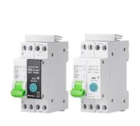 Disjoncteur Disjoncteur intelligent WIFI MCB avec mesure 1P 32A Rail DIN for maison intelligente commutateur de télécommande sans fil(White No metering,16A)