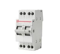 Disjoncteur,Disjoncteur Phase Disjoncteur de transfert manuel 2P 63A MTS AC 40A 230V 400V double alimentation 1-0-2 DIN Rail(16A)