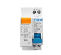 Disjoncteur,Disjoncteurs éLectriques Disjoncteur Différentiel TPNL DPNL 230 V 1P+N Avec Protection Contre Les Surintensités Et Courts-circuits(TPNL 10A)