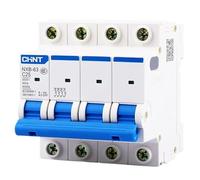 Disjoncteur, Disjoncteurs Électriques Disjoncteur Miniature NXB-63 4P AC 230/400V C 6 10 16 20 25 32 40 63A, Protecteur De Surcharge, Interrupteur D'air Style DZ47(50A)