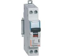 Legrand Disjoncteur 6A courbe C 6kA 1P+N 230V~ 1 module arrivée et sortie borne à vis