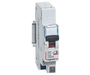 Disjoncteur DNX3 LEGRAND Phase + Neutre 2A bornes automatiques 1 module