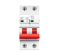 Disjoncteur Double Barre Din Rail MCB 4.5ka Disjoncteur Miniature 6 3a ac Typ Interrupteur automatique (Color : 63a, Size : 2 Pole C Curve)