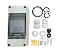 Disjoncteur durable 2P DC 63 A avec boîtier IP65 pour systèmes de panneaux solaires et solutions d'alimentation hors réseau Kit d'installation complet inclus
