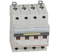 Legrand Disjoncteur DX³ 10000-16kA 4P 400V~ 25A courbe C 4 modules