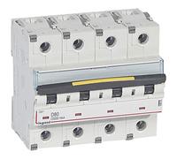 Disjoncteur DX³ 10000-16kA - 4P 400V~ - 80A - courbe D - 6 modules