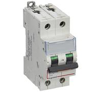 Disjoncteur DX³ 25kA - 2P 230V~ à 400V~ - 10A - courbe C - 2 modules