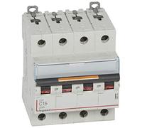 Disjoncteur DX³ 25kA - 4P 400V~ - 16A - courbe C - 4 modules