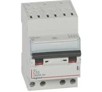 Disjoncteur DX³ 4500 auto/vis - 4P - 400V~ - 10A - 6kA - courbe C - 3 modules G