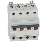 407902 Disjoncteur tétrapolaire 40A - 4P Courbe C - 6/10kA - À vis - Legrand DX3