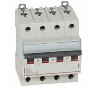 Disjoncteur DX³ 6000 10 kA bornes à vis 4P 400 V courbe C pour peigne HX³ traditionnel 63 A LEGRAND 407904