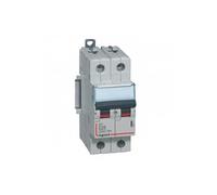 Disjoncteur DX³6000 10kA arrivée hautdépart bas vis 2P 16A courbe D 2 modules
