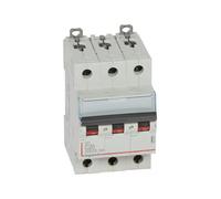 Disjoncteur DX³6000 10kA arrivée haute et départ bas à vis 3 Pôles 400V 20A cour